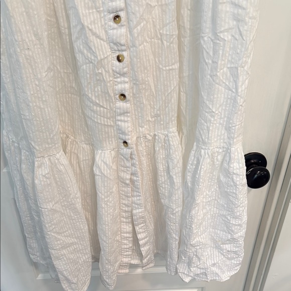 Billabong Starry Skies White Cotton Tiered Maxi Sundress - Picture 4 of 11